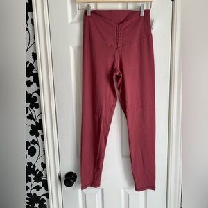 aerie High-Waist Leggings Rosewood comfy cute everyday essentials high rise